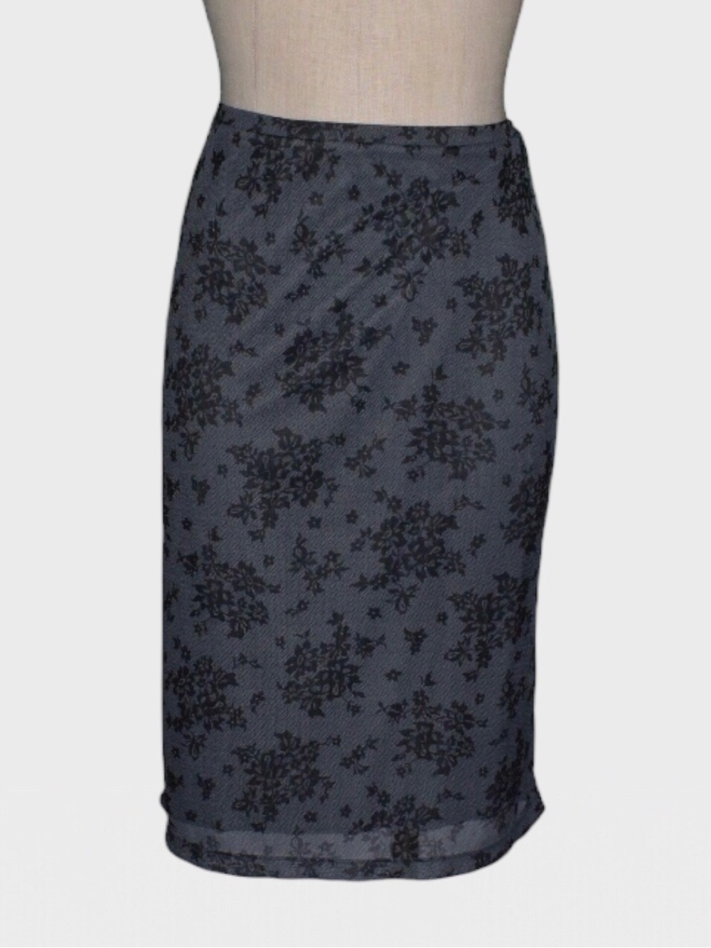 Express Floral Mesh Pencil‎ Skirt